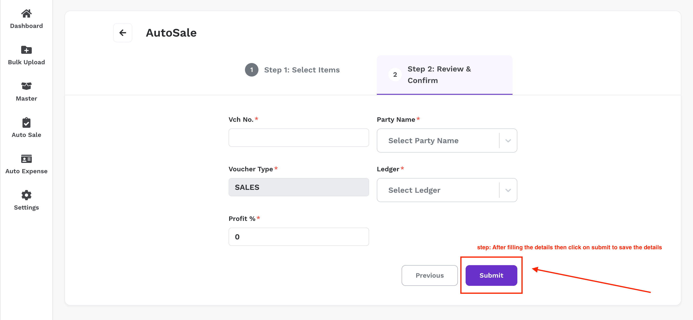 Step 5: Submit the Form
