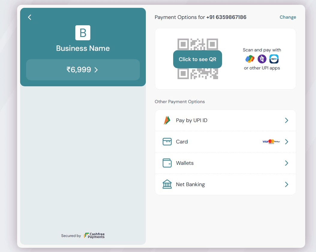 Payment gateway interface
